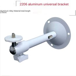 Soporte de cámara de vigilancia de Anpwoo Pequeño soporte de la base de la cámara universal Tipo I Pintura blanca de aleación de aluminio corto de aluminio