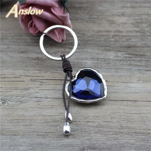 Anslow merk mode-sieraden klassieke grote hanger oceaan hart sleutelhanger sleutelhanger voor dame deur auto tas accessoiresL Low0015ky G1019