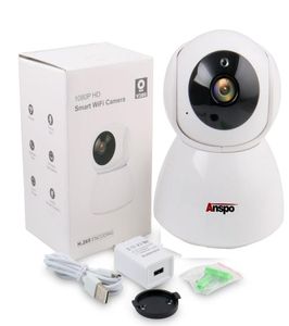 Anspo Cámara IP CCTV inalámbrica para el hogar 1080P Pan Tilt Vigilancia de red IR Visión nocturna WiFi Cámara web Monitor de bebé interior Movimiento Dect5891423