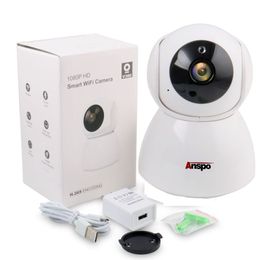 Anspo Wireless Home CCTV Cámara IP 1080P Pan Tilt Network Vigilancia IR Night Vision WiFi Webcam Indoor Baby Monitor Motion Dection