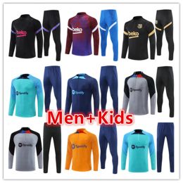 ANSU FATI Camisetas de football LEWANDOWSKI trainingspakken Halfritsjack TRACKSUIT heren en kinderen TRACKSUIT 2022 2023 barca SET volwassen jongens TRAININGSPAK Barcelona