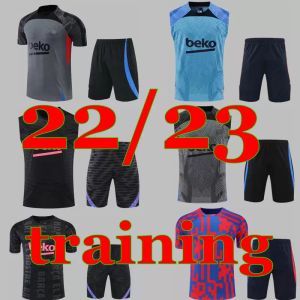 Ansu Fati Camisetas voetbalvoetbaltrui 22 23 Memphis Pedri Kun Aguero Adama Ferran Men volwassen 2022 2023 Griezmann F. de Jong Dest Training Kit Mouwloos