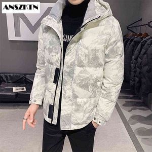 ANSZKTN nouveauté grande taille manteau ample hommes veste d'hiver hommes à capuche canard doudoune mâle coupe-vent Parka épais chaud pardessus Y1103