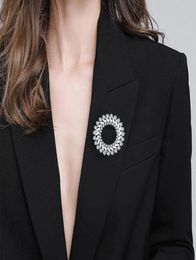 Ant Angel Fashion Round Zirkon broche pins sieraden voor vrouwen luxe prachtige broches jaar geschenken met accessoires5790311