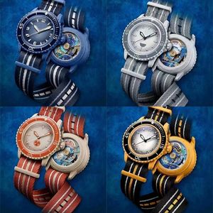 Antarctische Oceaan designer horloge heren biokeramische designer horloges volledig functioneel quarz uurwerk reloj 42 mm heren dameshorloge mode sd049