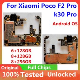 Antenne origineel ontgrendeld voor Xiaomi Poco F2 Pro Motherboard 128 GB 256 GB voor Xiaomi K30 Pro Mianboard Full Chips Working Logic Board