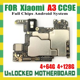 Antena Originele Ontgrendeld Voor Xiaomi Mi CC9E A3 Moederbord 4 + 64GB 4 + 128 GB Logic Board Voor Xiaomi CC9E A3 Moederbord Volledige