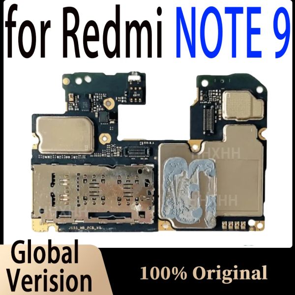 Antenne déverrouillée pour Xiaomi Redmi Note 9 / Redmi10x Version Mother Board Original pour Xiaomi Redmi Note 9 Boîte logique Board Main 4 Go 6 Go de RAM