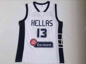 Antetokounmpo 34 Jersey de basket-ball Team Hels Gr￨ce 13 Eurobank Men's World Cup Giannis College