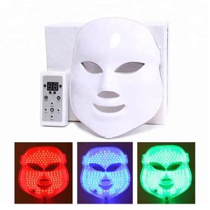 Anti-acne LED Photon Beauty Face Mask Infrarood Home Gebruik PDT Mask Light Therapye Electric Facial Active Shield