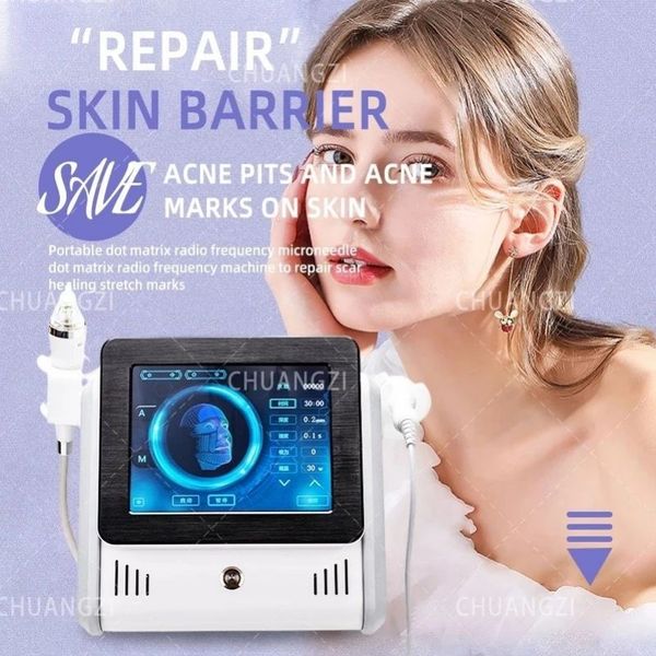 Équipement RF fractionnel anti-âge Microneedling Machine avec marteau froid Microneedle RF Face Lifting Vergetures Remover Salon de beauté