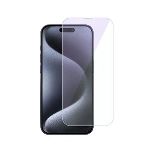 Protector de pantalla anti-luz azul para iPhone 15 Pro Max 14 Plus 13 12 HD Precio de fábrica Película de vidrio templado 9H 2.5D 0.33 mm con paquete al por menor