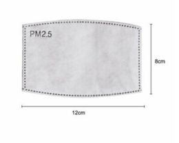 Anti-stofdruppels Vervangbaar maskerfilterinzetstuk voor masker Papier Haze Mond PM2 5 filters Huishoudelijke beschermende producten 100pcs349p