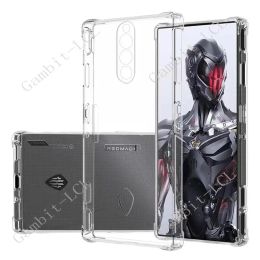 Anti-falling zachte TPU-behuizing voor ZTE Nubia Red Magic 7 Pro 6R Redmagic 6S 6Pro 7Pro 8Pro 8 Plus Clear Transparant Protector Cover