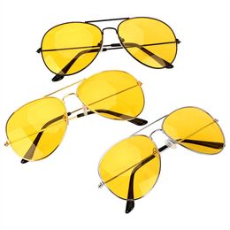 Lunettes de soleil polarisantes Anti-éblouissement, en alliage de cuivre, pour conducteurs de voiture, lunettes de Vision nocturne, lunettes de conduite polarisées, accessoires automobiles