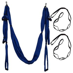 Ensemble de hamac de yoga aérien anti-gravité avec ceinture d'extension et sac de transport Flying Swing Trapeze Home Gym Ceinture suspendue Q0219