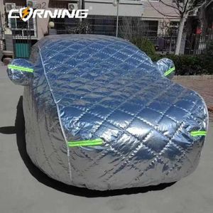 Couvercle de voiture anti-grêle Auvent épaissie des couvertures universelles complètes protéger le pare-soleil extérieur étanche extérieure du protecteur Q231012