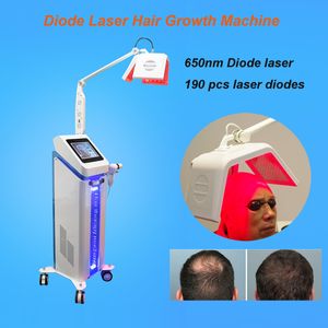 Machine de croissance des cheveux au laser à diode 650nm anti-perte de cheveux repousse des cheveux machines à usage domestique LED rajeunissement de la peau