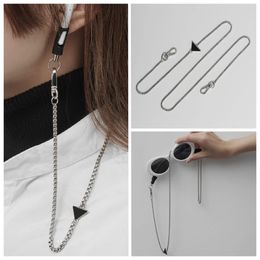 Anti-meest kettingen voor zonnebrillen Detachable zak ketting zilveren ketting armband oortelefoon lanyard riem houder niet-slip brillentjes accessoires