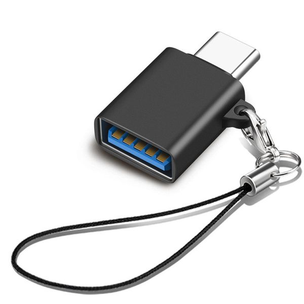 Adaptateurs métalliques Anti-perte USB-3.1 Type C mâle vers USB 3.0 A femelle, convertisseur, fonction OTG pour livre Google Chromebook