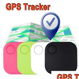 Anti-verloren tag Gps-sleutelzoeker Bluetooth Mobiele telefoon Portemonnee Tassen Huisdiertracker Mini-locator Afstandsbediening Sluiter App-bediening Ios Android Drop D