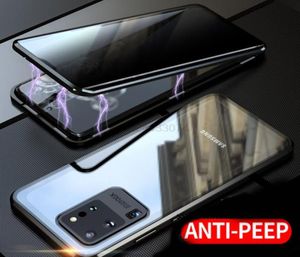 Anti-gluren privacy gehard glas magnetische hoesjes voor Samsung Galaxy S21 S20 FE Plus Ultra S10 S8 S9 Note 20 10 9 Cover7544840