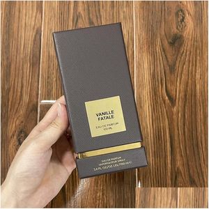 Déodorant anti-transpirant neutre par spray classique Edp Vanille Fatale 100 ml Vanille orientale Parfum de charme longue durée Drop Del Dhodb