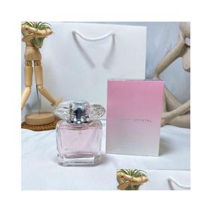 Déodorant anti-transpirant femme par parfum 90 ml Eau de toilette longue durée et bonne odeur Edt Lady Girl Rose/Jaune/Rouge Diamond P Otpzx