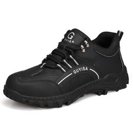 Zapatos de seguridad antiperforación resistentes a los impactos, antideslizantes, para montañismo, trabajo de protección, puntera de acero 211217