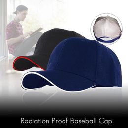 CAP anti-rayonnement Chapeau de protection EMF RF / Protection par micro-ondes Capuche de baseball Unisexe RFID Blindage des chapeaux 240410