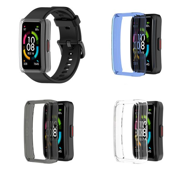 Étui de protection anti-rayures, coque de cadre de protection pour montre intelligente Honor Band 6, accessoire pare-chocs, vente en gros