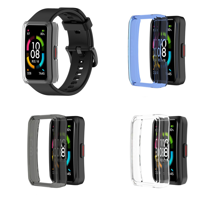 Anti-Scratch Protective Case Cover Protector Frame Shell For Honor Band 6 Smart Watch Protector Bumper Accessory wholesale