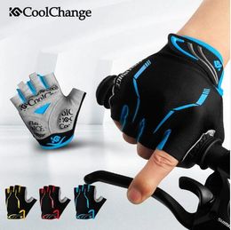 Anti-choc Gel Été VTT Demi Doigt Gants De Cyclisme Hommes Respirant En Plein Air Professionnel Gants De Route Montagne Nylon Vélo Gants De Vélo