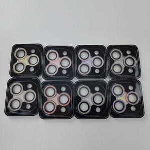 Verre anti-choc couvercle complet Sparkle Diamonds Camera Lens Protector pour iPhone 15 14 13 12 11 Pro Max