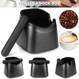 Antislip Espresso Box Shock-absorberende koffie Grind Dump Afvalbak met afneembare knock Bar Barista Coffeware Set
