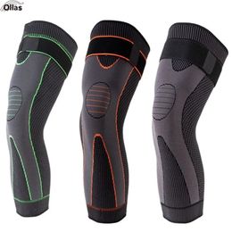 Anti-slip lengten knie kussen lange poot mouw banden bandencompressie knie brace hardloop sport warmte been elastische kniebeschermer 240323