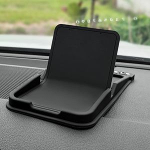 Tapis antidérapant support pour téléphone de voiture support de téléphone portable multifonctionnel avec plaque d'immatriculation de stationnement de voiture Gadgets intérieurs de voiture