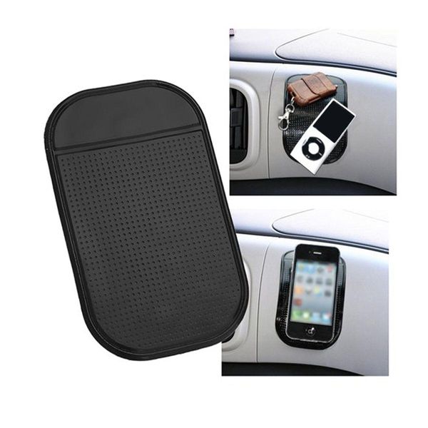 Tapis antidérapants Tapis antidérapant collant noir Tapis magiques pour tableau de bord de voiture pour Mp3 Mp4 Stick de téléphone 1200Pcs 7 couleurs disponibles avec Drop De Otdbu