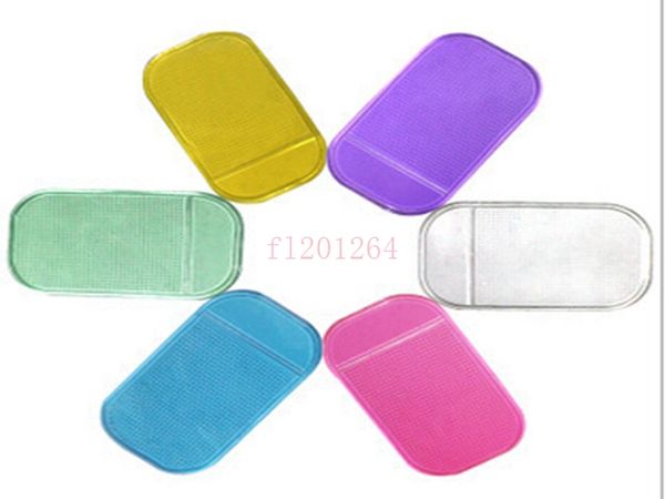 Tapis anti-dérapant antidérapant puissant Gel de silice tampon collant magique pour téléphone PDA mp3 4 accessoires de voiture livraison gratuite, 2000 pcs/lot