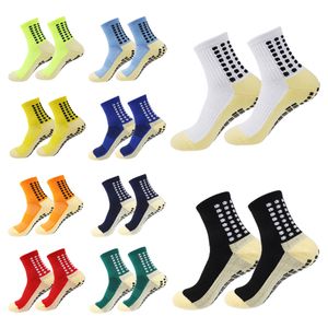 Chaussettes de Football antidérapantes en Silicone pour hommes et femmes, chaussettes de sport de course à pied d'entraînement professionnel