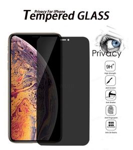 Anti-spy privacy gehard glazen schermbeschermer voor iPhone 14 plus 12 11 13 Pro Max Mini XS Max XR X 7 8 Volledige omslag Beschermende film