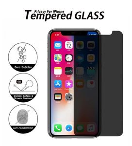 Anti-Spy Protective Screen Protector voor iPhone 11 12 Mini Pro Max X XS XR 6 7 8 Plus Privacy Temped Glass