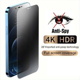 Anti-spy schermbeschermer voor iPhone 14 13 12 11 Pro XS Max XR Volledig privacy gehard glas voor iPhone 7 8Plus Bescherming Filmbeschermers