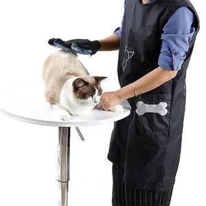 Delantal de ropa de trabajo de esteticista para mascotas antiestático para perros y gatos, peluquería, tienda de mascotas, bata de belleza, vestido 201007