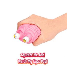 Antiestrés Flippy Brain Squishy Eye Popping Squeeze Fidget Toy Cool Stuff Kids ADHD Autismo Ansiedad Alivio Juguete