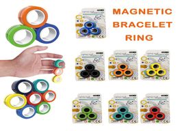 Anti-stress magnétique Magic Rings Magic Show Tool Unzip Toys for Magicic Trick Props Magic Trick Toys Ring Gift3328588