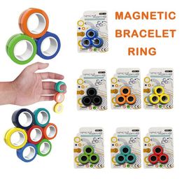 Anti-stress Magnetic Magic Rings Magic Show Tool Unizt Toys For Magician Trick Props Magic Trick Toys Ring Gift1328060