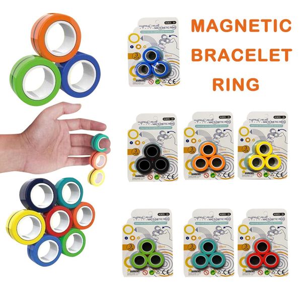 Anti-stress magnétique Magic Rings Magic Show Tool Unzip Toys for Magicic Trick Props Magic Trick Toys Ring Gift4005947