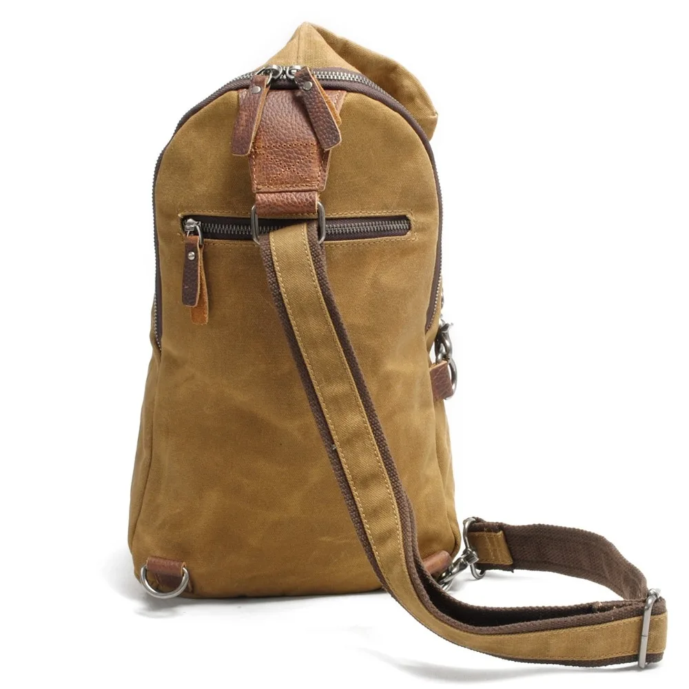 Sacchetta di petto anti -furto in tela vintage sacchetti per leiisure borse per la scuola trasversale in stile hobo borse da viaggio impermeabili giovanili