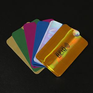 Lecteur antivol bloquant la Protection des porte-cartes de crédit bancaire étui pour porte-cartes RFID